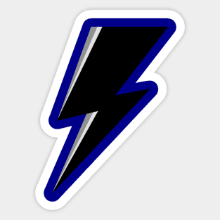 Black and white lighting bolt  - Eyesasdaggers Sticker